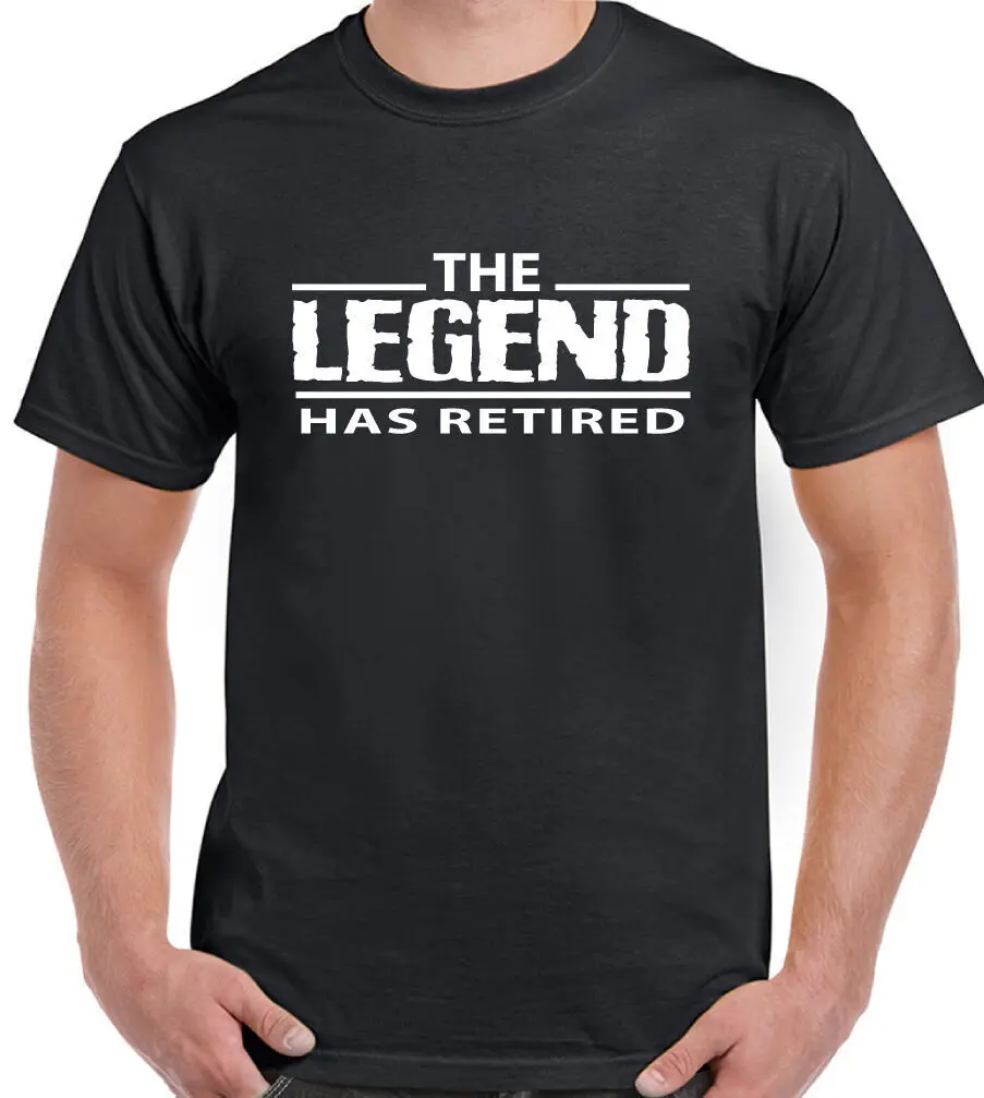 Retirement T-Shirt The LEGEND Has Retired Mens Funny Pension Birthday 65th 68th