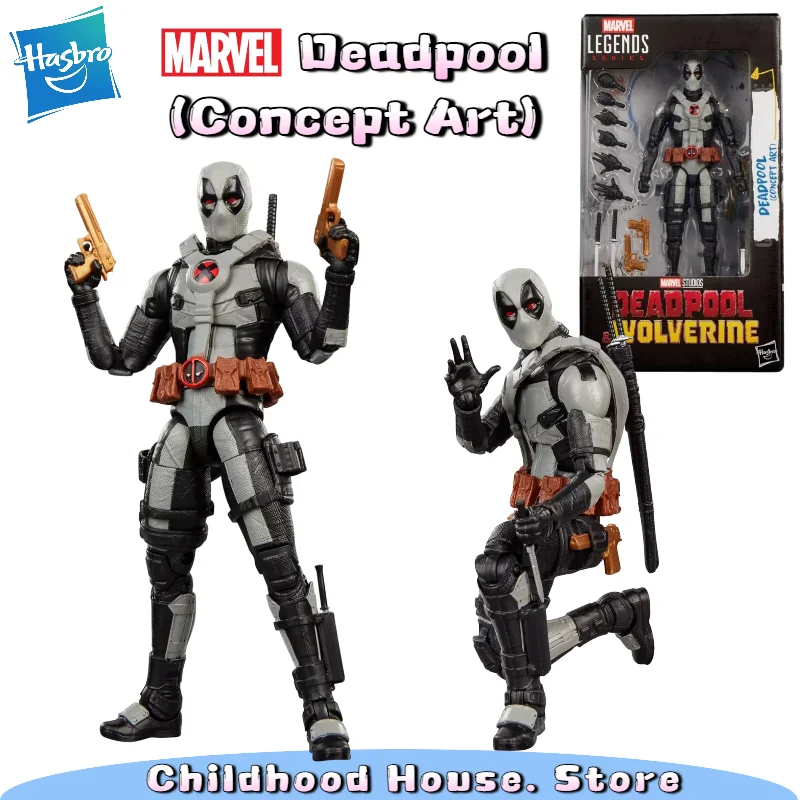 Pre-order Marvel Legends Deadpool (Concept Art) Grey X-Force Suit 6 Inch Action Figure Deadpool &Wolverine Collectible Model Toy
