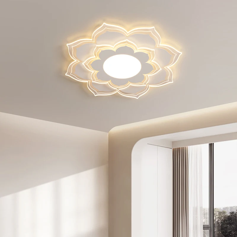 Minimalist Living Room Clouds Modern Simple Atmospheric Ceiling Lights Annual Ring Terraces Full Spectrum Study Bedroom Led Lamp