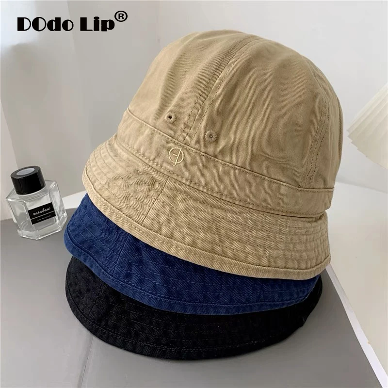 Autumn Men\'s Cowboy Bucket Hat Casual Cotton Fisherman Hat Female Korean Version Unisex Bell Shape INS Panama Jeans Hats Male