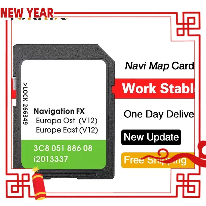 

Navigation FX East OST Europe V12 2020 SD Card for VW RNS 310 Seat Skoda Amundsen Passat B7