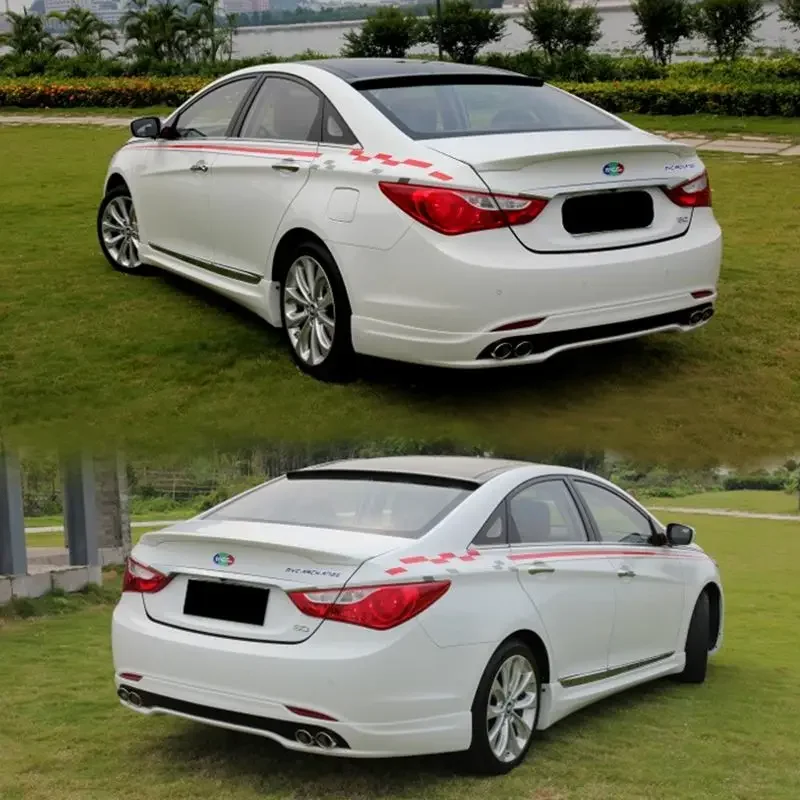 Different Colors Painted ABS sports Car Rear Roof Spoiler Wing For Hyundai Sonata 2011-2014, no drilling needed