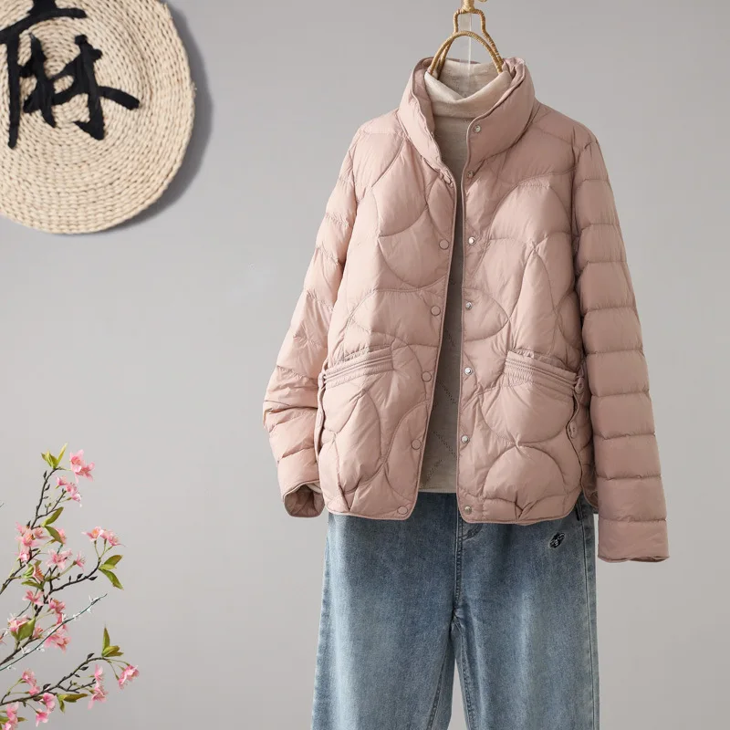 جديد إمرأة أسفل سترة قطن 2025 مزاجه الشتاء معطف أنيق الإناث مريحة فضفاضة السيدات القطن مبطن ملابس خارجية #3