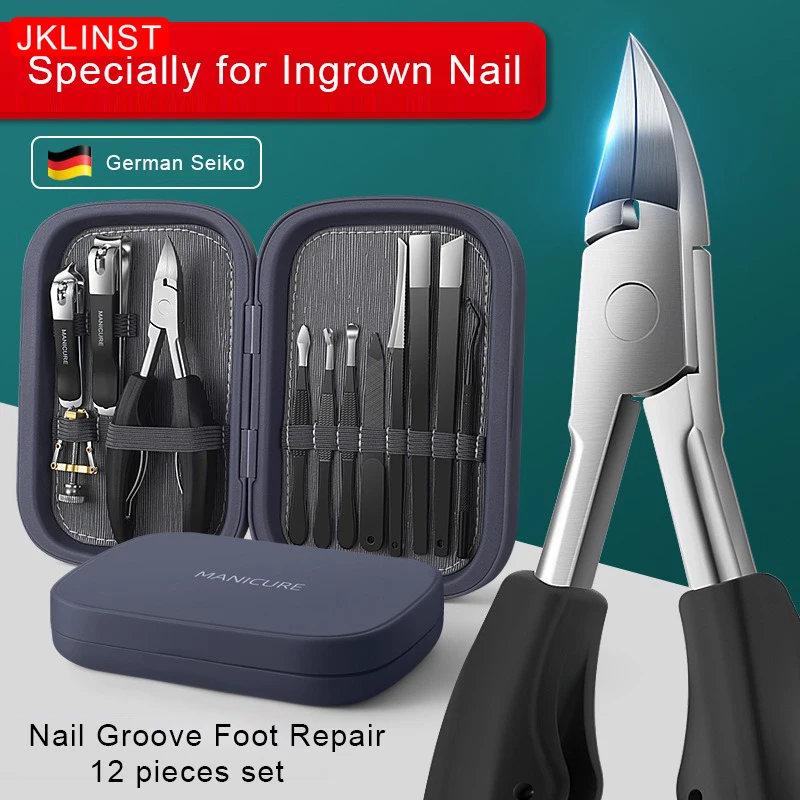 

Nail Groove Foot Repair Set Cutting Scissors, Thick and Hard Nail Cutter, Toenail Clippers, Pedicures Specially for Ingrown Nail