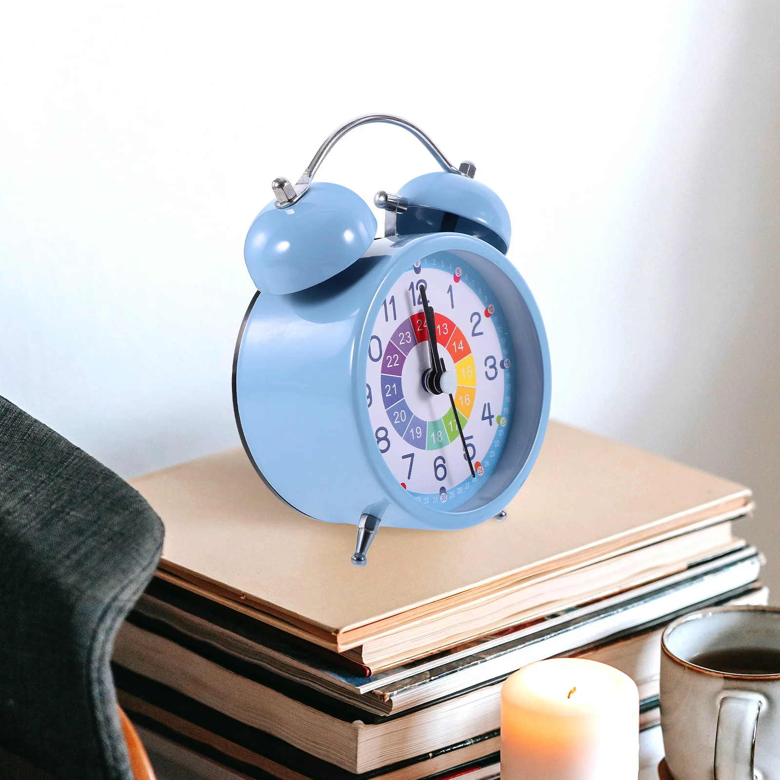 

Luminous Silent Alarm Small Desk Clock Table Clock Decorative Night Light Bedroom Room Household Desktop
