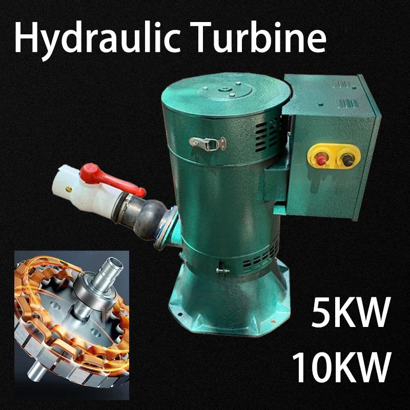 

3KW 5KW 10KW Electric Water Turbine Hydroelectric Generator 220V 380V Alternative Power Energy Generator Lighting Charging