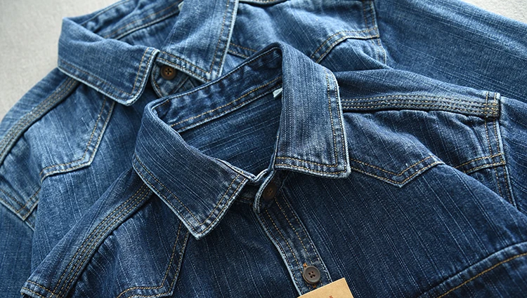 Hochleistungs-Jeans hemd für Jungen mit lockerer Passform und langen Ärmeln – Detail 6