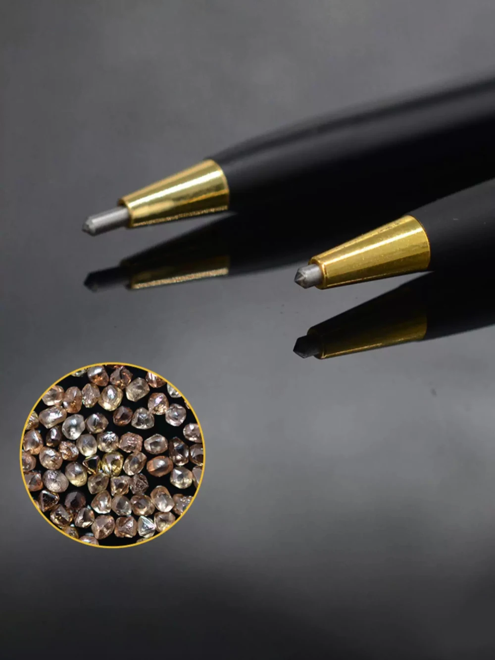 Natural Diamond Scribing Pen for Silicon Wafer, Glass, Ceramic – 60°/90° Tip Angle (Model ND60/ND90)
