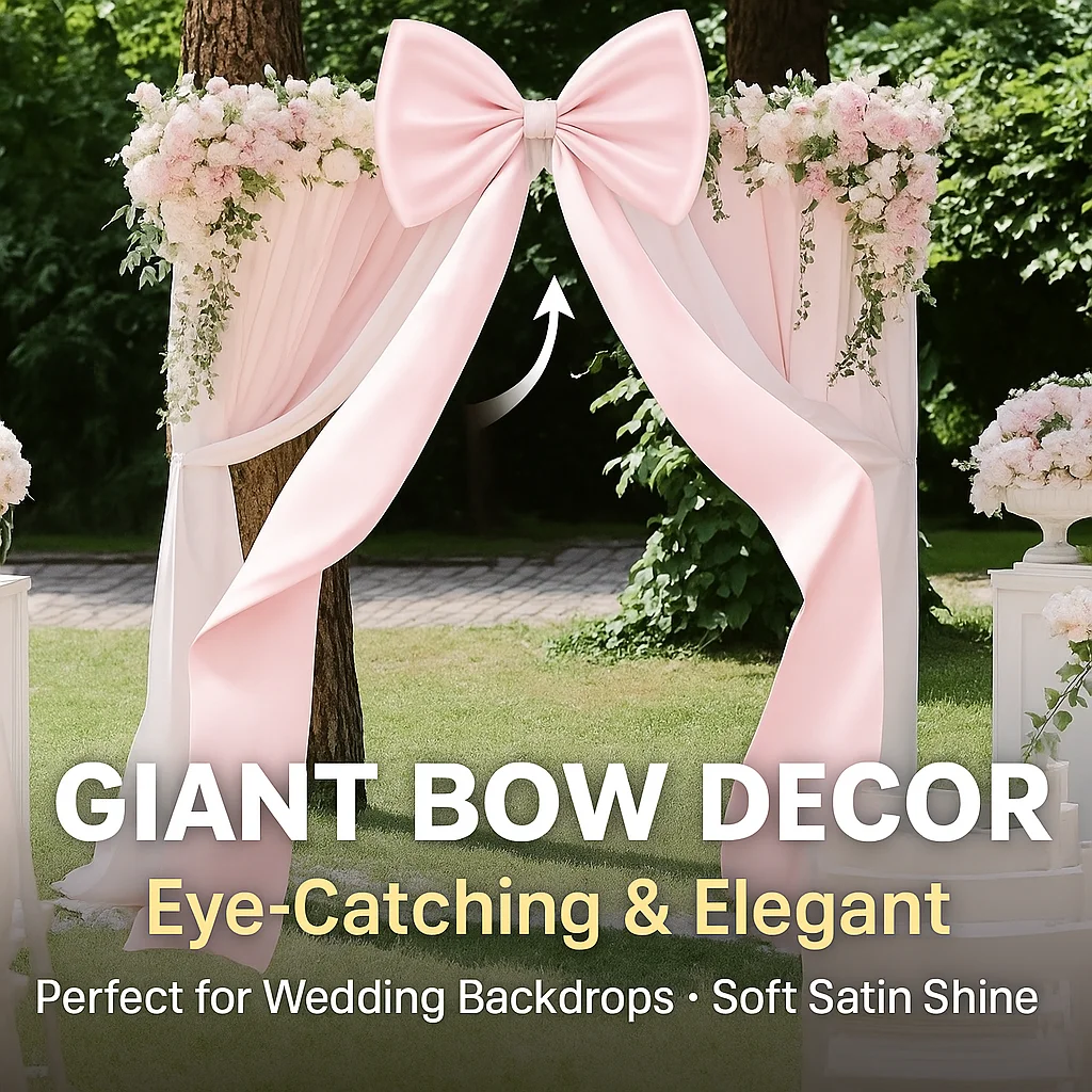 ديكور قوس القوس الأبيض العملاق لحفل الزفاف، وحفلات أعياد الميلاد، وعرض المتجر، وخلفية التصوير الفوتوغرافي - تصميم قماش أنيق