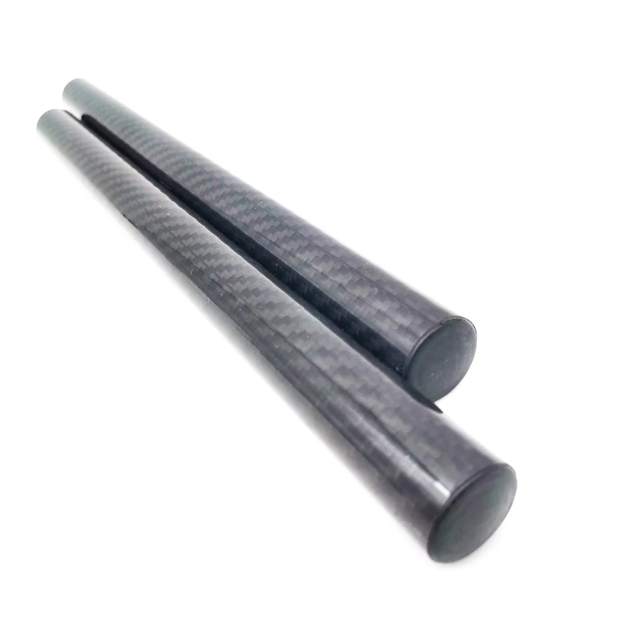 2× Carbon Fiber Bar Diameter 22mm 7/8