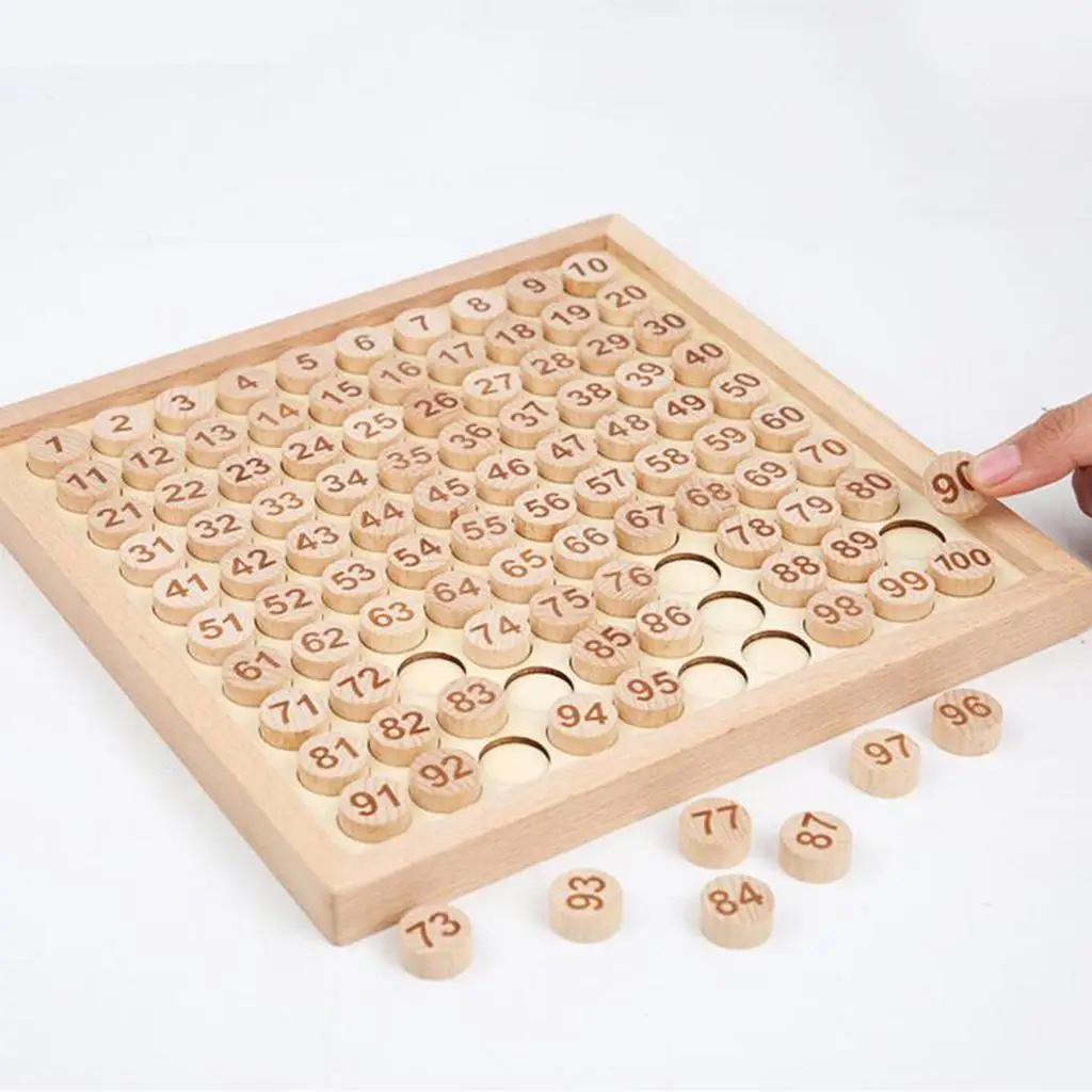 Math Learning Toy Montessori Numbers Counting Board Educational