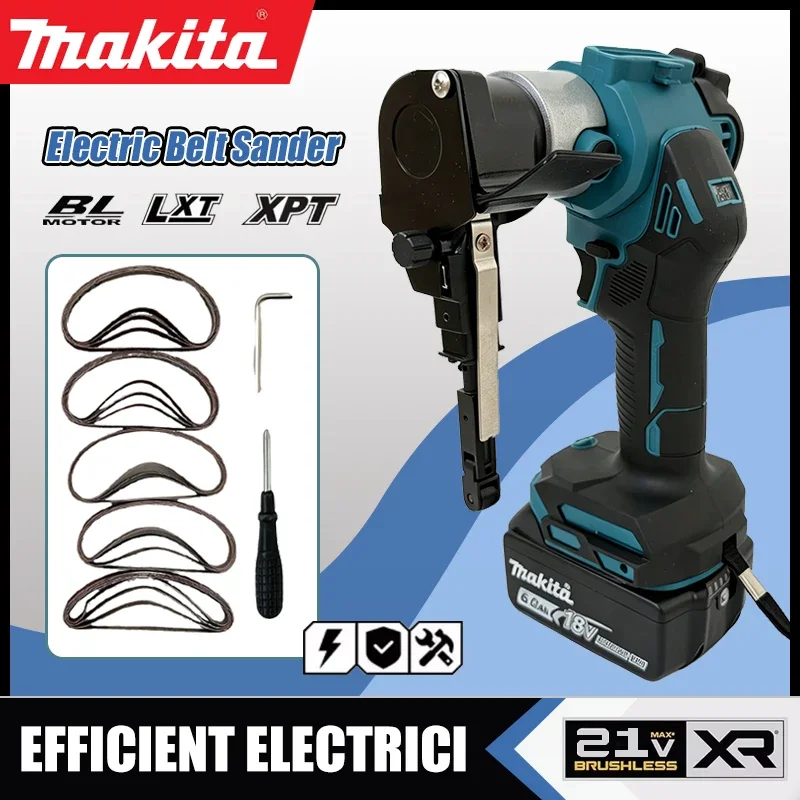 Makita Brushless Cordless Belt Sander Portable Straight Sanding Machine Multifunctional Metal Wood Polishing Derusting PowerTool — купить у AliExpress WW
