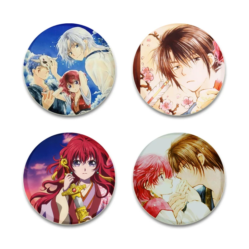 Cartoon Style Badge Akatsuki No Yona Brooches on Backpack Clothes Handmade Round Enamel Pins for Jewelry Gifts Accessorys