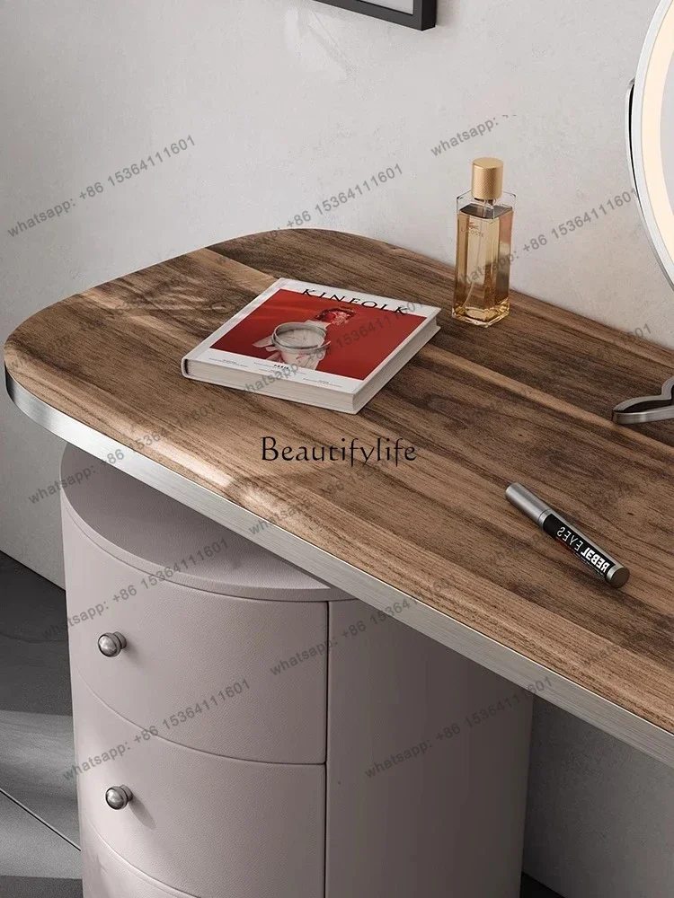 X4 Light luxury solid wood dresser bedroom simple modern master bedroom black walnut makeup table