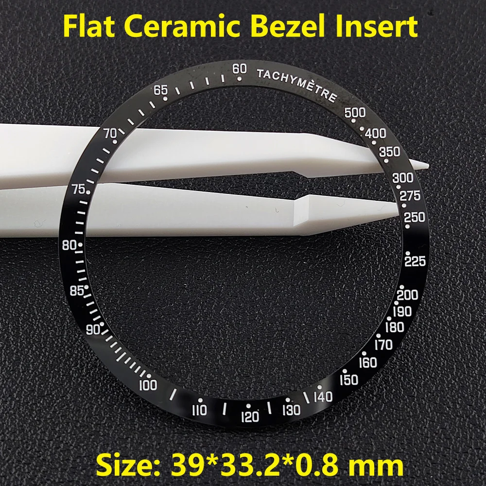 39-42mm Flat and Sloping no Luminous Ceramic Bezel Insert Replacement of watch accessories High quality ceramic bezel