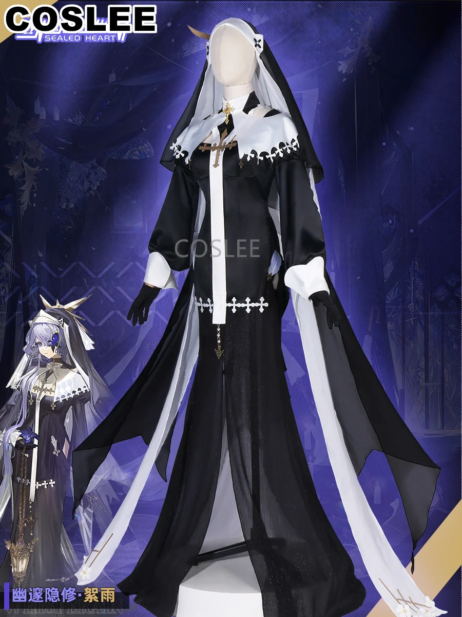 COSLEE Whisperain Cosplay Arknights Costume Game Suit Gorgeous Dress Uniform Halloween Carnival Party Outfit Women XS-XL New