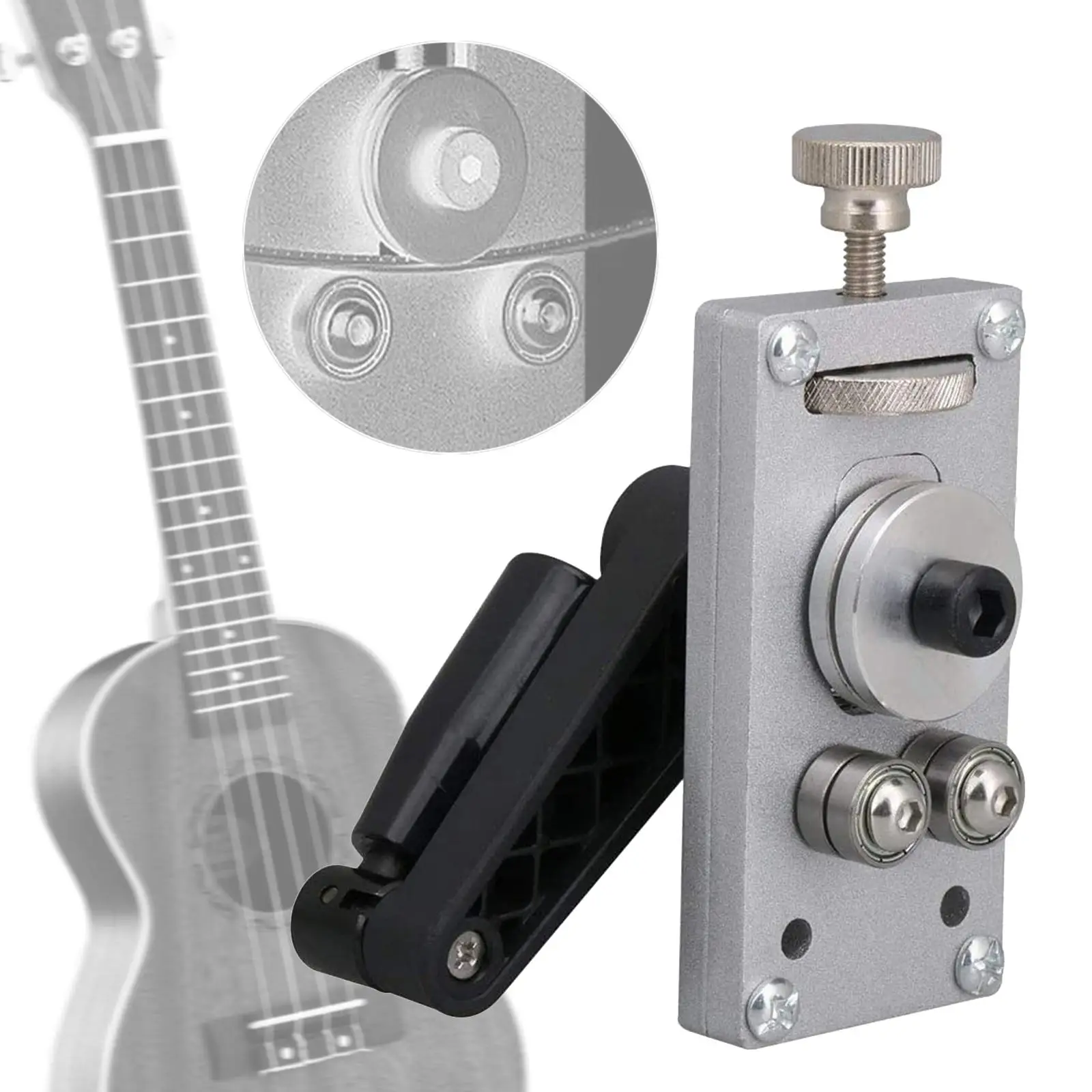 Guitar Fretwire Bender with Adjust Thumbwheel Ergonomics Crank Handle Design Fret Wire Bending and Straightening for Bass Repair