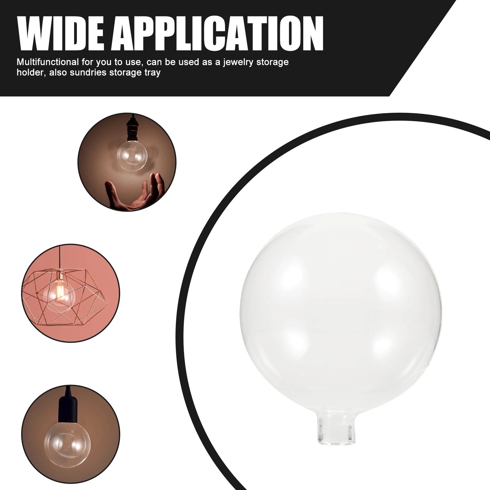 

G4 80mm Glass Lamp Shade Replacement Modern Simple Design Ceiling Pendant Light for Home Decor Glass Lamp Shade