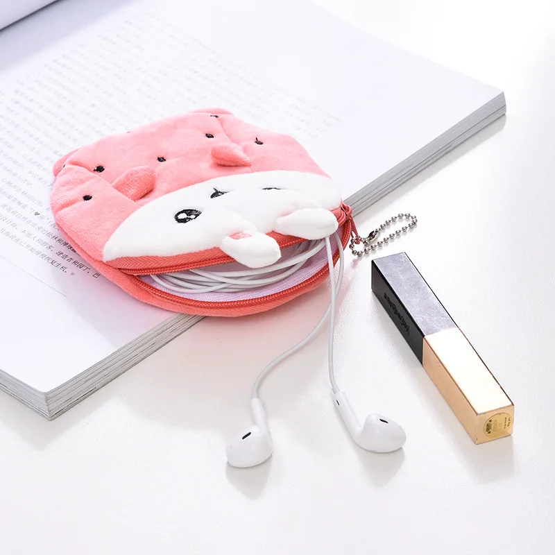 Cartoon Children Cute Animal Coin Purse Backpack Pendant Cartoon Small Dinosaur Avocado Coin Purse Plush Small Money Bag