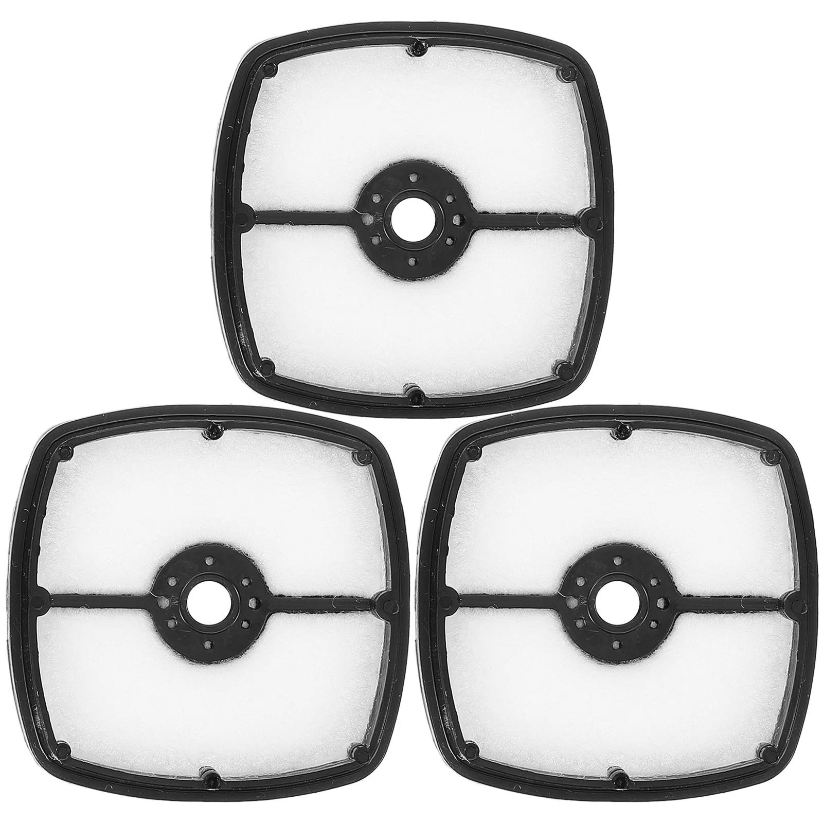3pcs Air Filter For Lawn Mower Engine Replacement High Efficiency Durable Easy Install Trimmer Blower Tiller Cultivator Mower