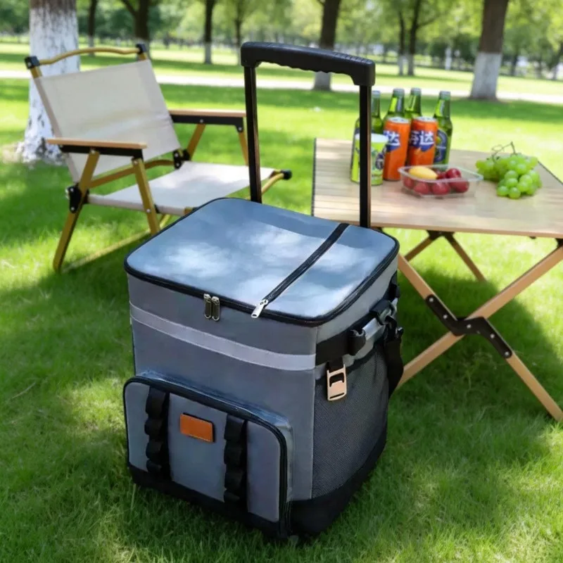 Outdoor Portable Camping New Tie Rod Ice Bag Large Capacity Car Tug Thermal Insulation Bag Thermal Insulation Box Refrigerator