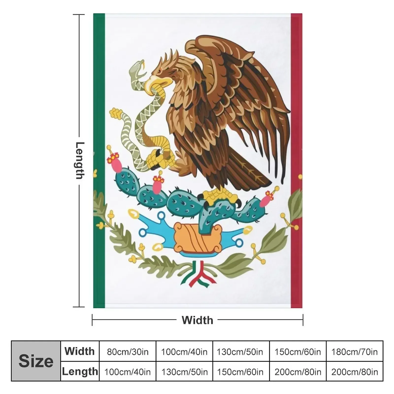 Show off your colors - Mexico Throw Blanket couch cozy soft plush fuzzy picnic outdoor blanket