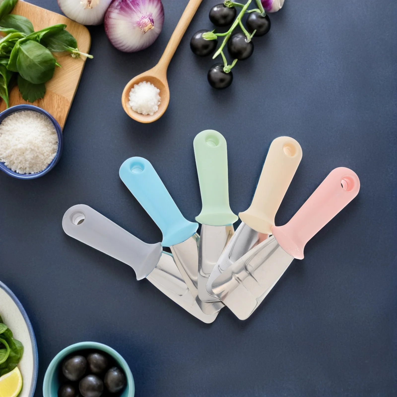 

5pcs Freezer Ice Scraper Deicing Shovel Frost Removal Tool Stainless Steel Kitchen Cleaning Spatula Car Window Defrosting