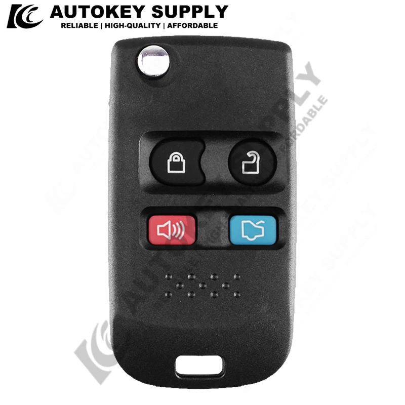 Modified 3 4 Buttons Flip Key Shell Case For Ford Edge Flex Explorer Escape Expedition Focus Lincoln Mercury Navigator F150 F250