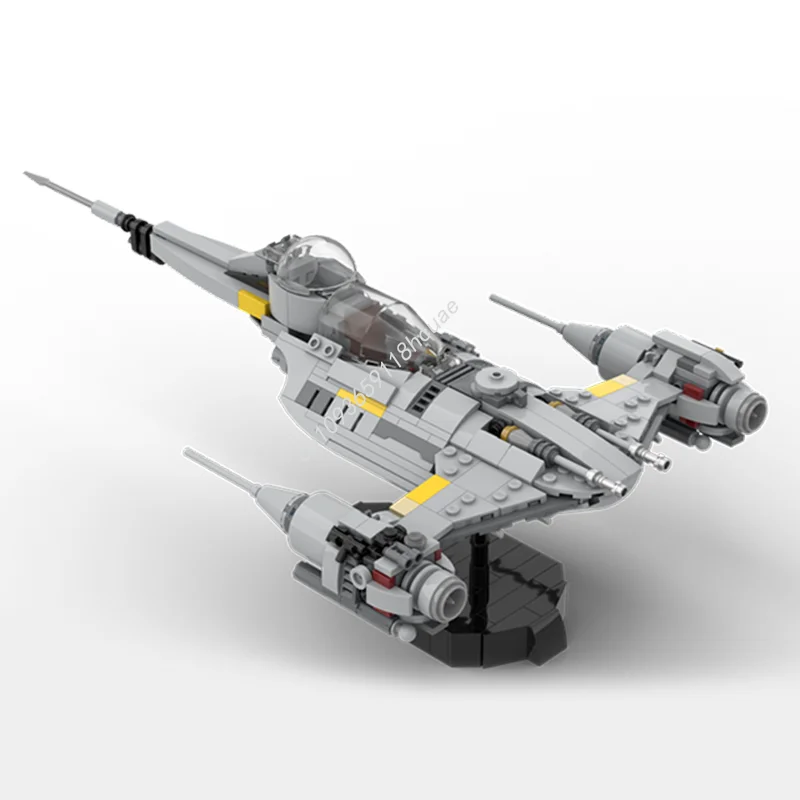 

482PCS Moc Star Battle Ultimate Playset Mando's N1 Starfighter Building Blocks Bricks Diy Creative Assembly Toys Kid Gift