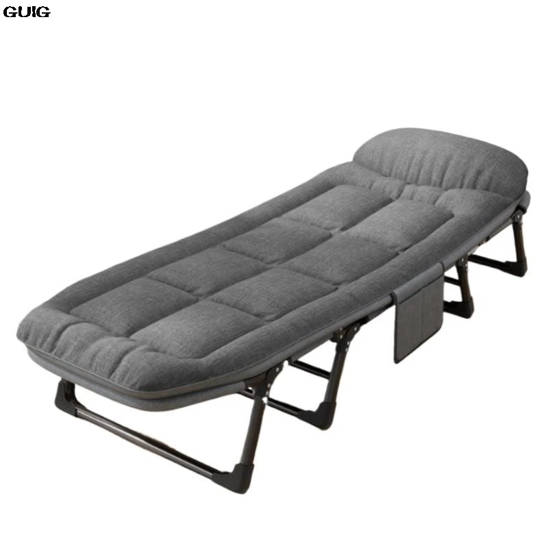 GUIG Lunch Break Rollaway Bed Mattress One Single Appliance Simple Portable Office Nap Camp Bed Multi-functional Recliner