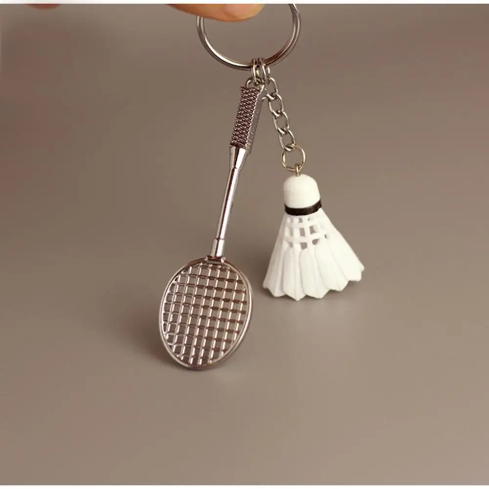 Portachiavi con ciondolo per volano e racchetta da letto, portachiavi, ornamento da appendere
