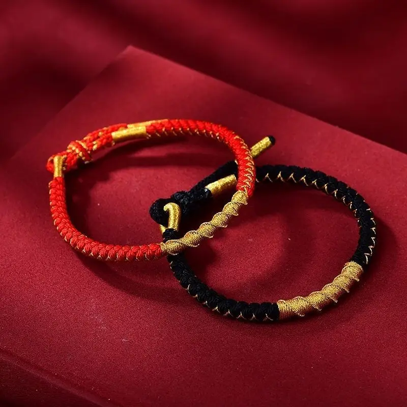 UMQ Original String Spool Zodiac Year of the Dragon Year Woven Red Rope Good Luck Lucky Body Protection Chain