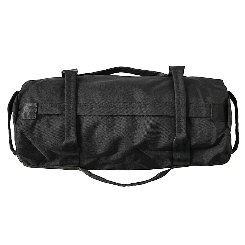 Empty Adjustable Weight Training Sandbag with Multiple Handle for Functional Strength Training,Black