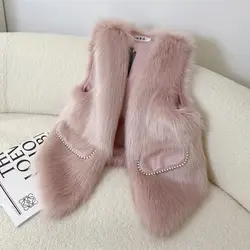 Fur Vest Women Coat Winter Fur Jacket for Women 2024 Autumn/winter New