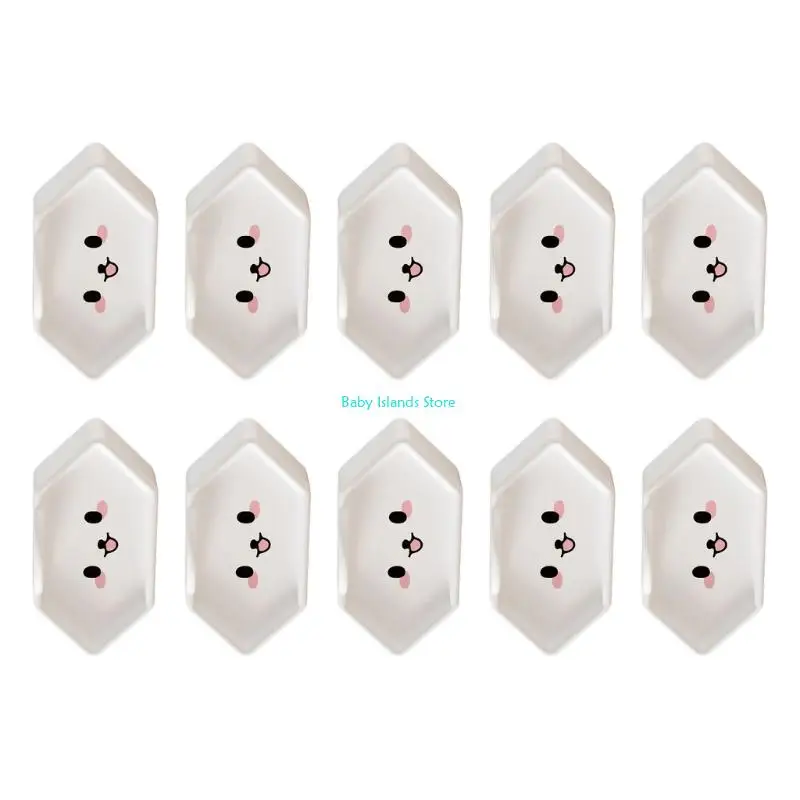 

K92D Multi Country Silicone Outlet Protectors For Kids Safety Brazil Chile Italy 10Pc