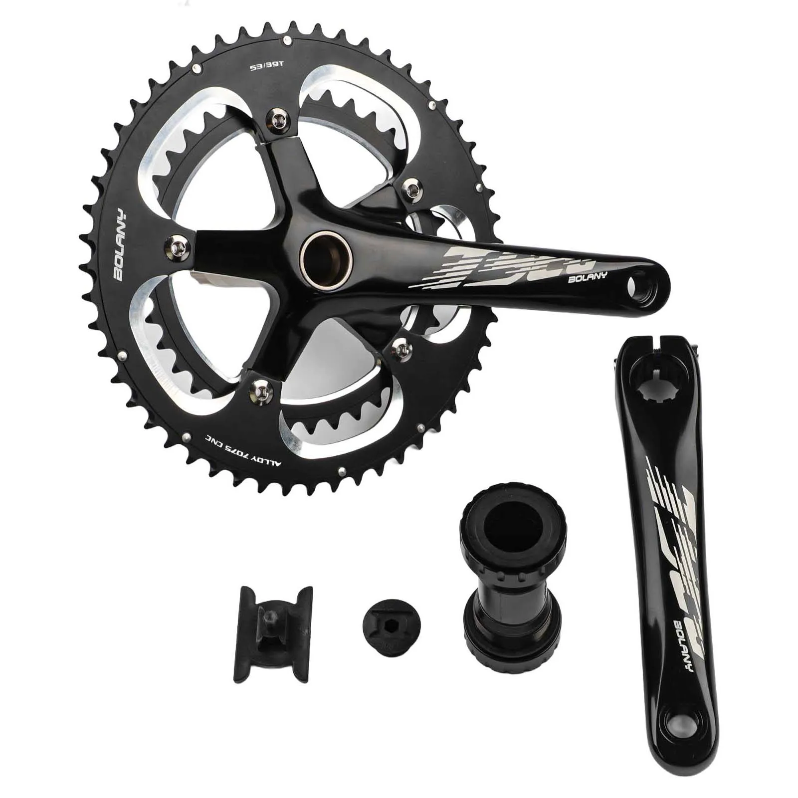 170mm Length Crankset for Road Bikes Features 53T/39T Double Chainrings and Strong Aluminum Alloy Construction