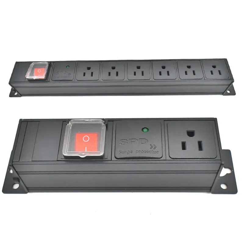 STRIDER RUI Table Desktop Electrical Socket  PDU Power strip Surge protection 1-10 Ways Network Cabinet Rack Switch