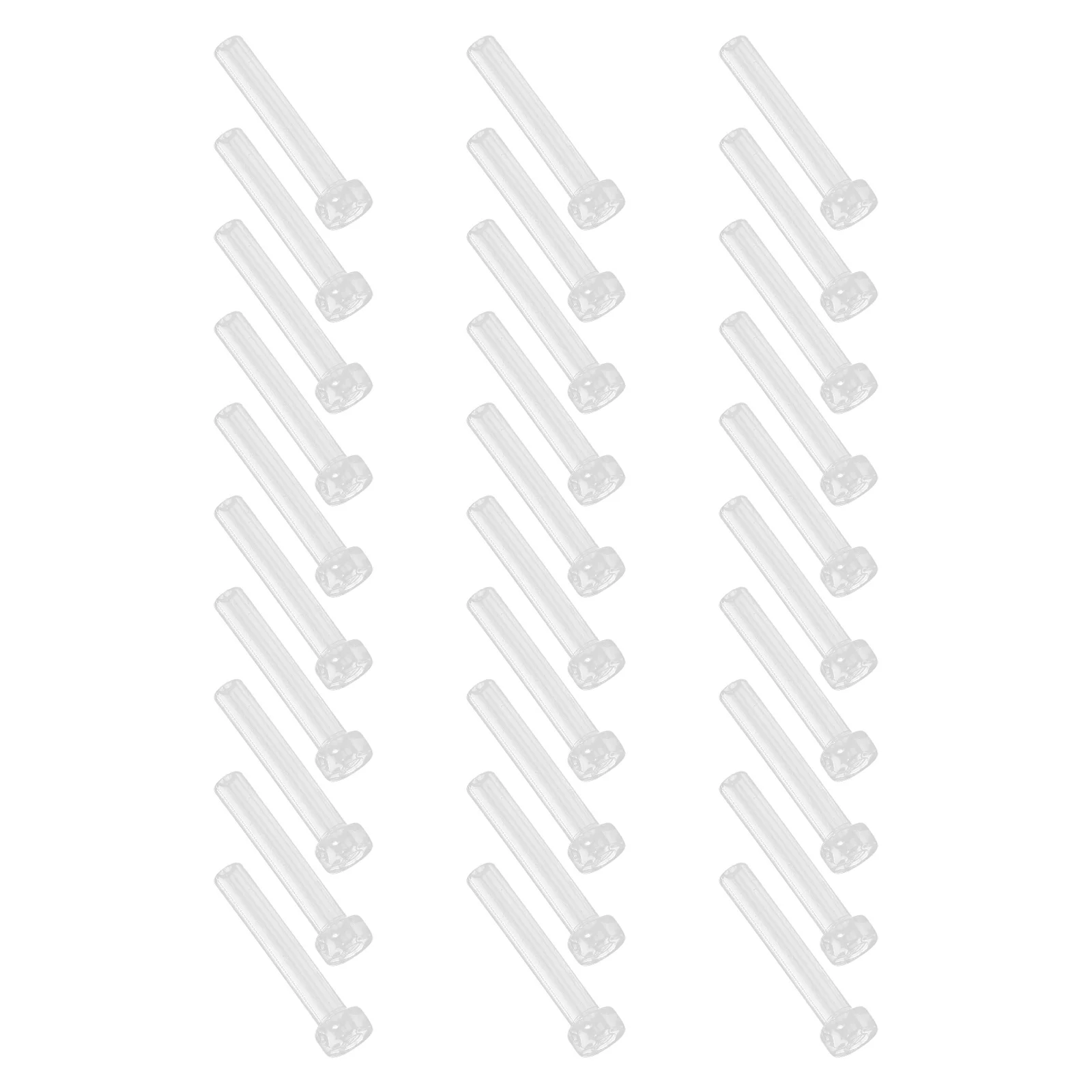 

30Pcs Plastic Earring Sleeves Stud Tube Protectors Clear AntiAllergy Ear Jewelry Accessories for DIY Craft Safety Pads