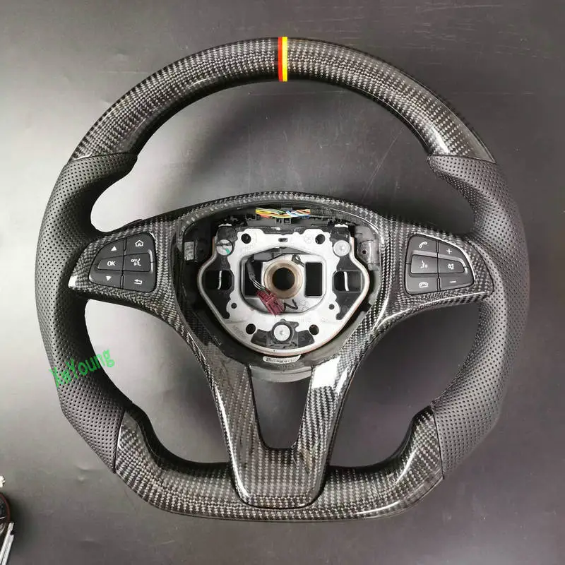 For Mercedes-benz V250 V260 W204 W205 W212 W218 W253 C205 C200L GLC GLE 100% Real Carbon Fiber Steering Wheel
