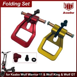 Folding Set Lever with Joint Bolt Fast Body Removal Screws Bushings Lock for Kaabo Wolf Warrior II King 11inch Electric Scooter