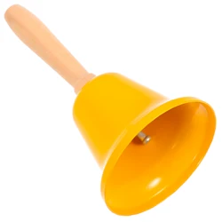 1pc Dinner Table Bell Western Resturant Bell Christmas Children’s Toys Decoration Wood Handle Metal Bell Xmas Decoration