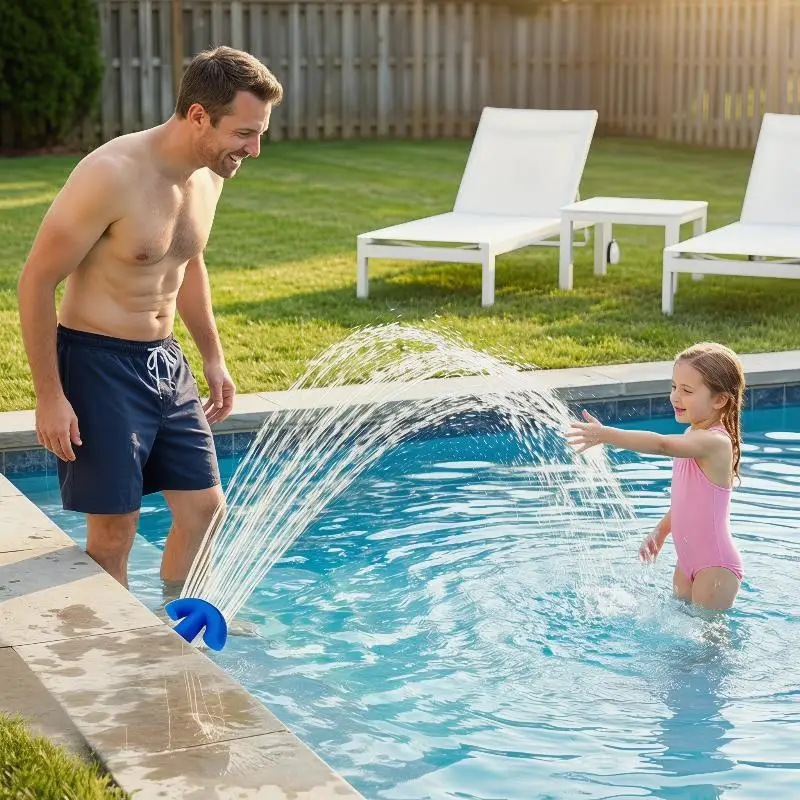Outdoor 3/4 Zoll Pool-Belüfter, wassereffizientes Zirkulationsgerät im Brunnenstil für nachhaltiges Schwimmen – Detail 4