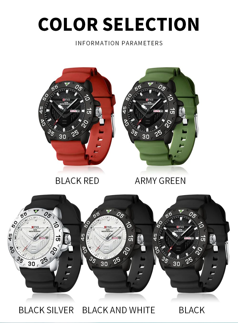 OFNS nuovo arrivo orologio al quarzo da uomo di marca superiore di lusso orologio da polso luminoso settimanale calendario impermeabile multifunzionale