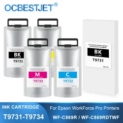T9731 T9732 T9733 T9734 Ink Cartridge With Pigment Ink For Epson WorkForce Pro WF-C869R WF-C869RDTWFC WF-C869RD3TWFC Printer