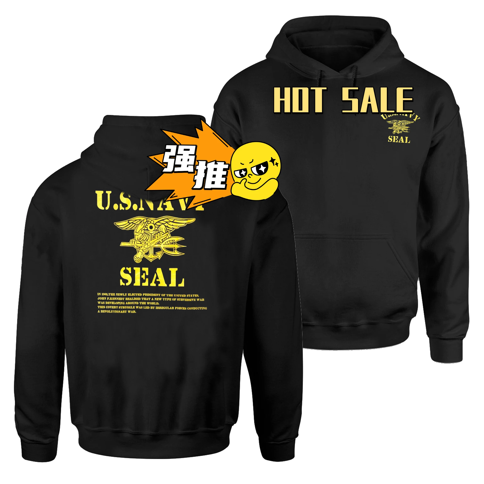 

US Naval Seal Special Forces Pullover Hoodie New 100% Cotton Comfortable Casual Mens Sweatshirts Fashion Streetwear