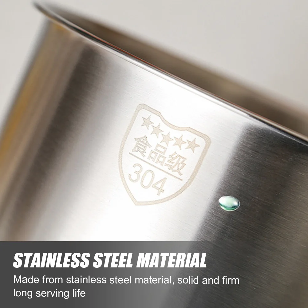 

Stainless Steel Bowl Egg Mixing Bowl Round Bottom Baking Tool Restaurant Supplies Food Storage Thickened Design