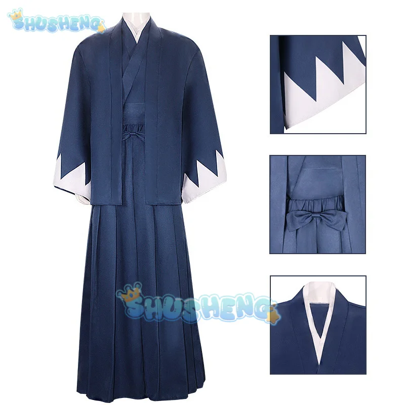 Anime On The Miburo Nio Chirinu Costume Cosplay uniforme Toshizou Hijikata Souji The Blue Wolves of Mibu Halloween Party Women Me