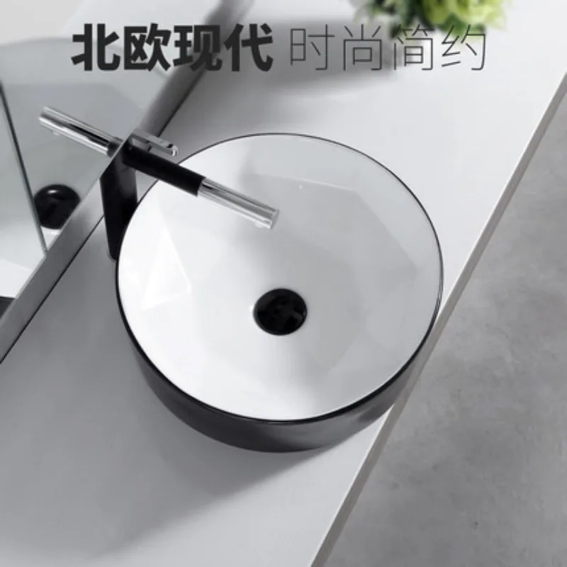 Counter  Wash  Matte Ceramic Art  Bathroom   Round Vintage Scrub