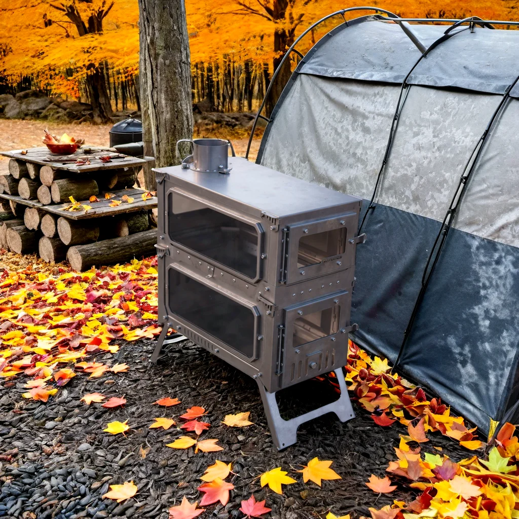 

Lightweight Double-Layer Titanium Alloy Camping Cookware