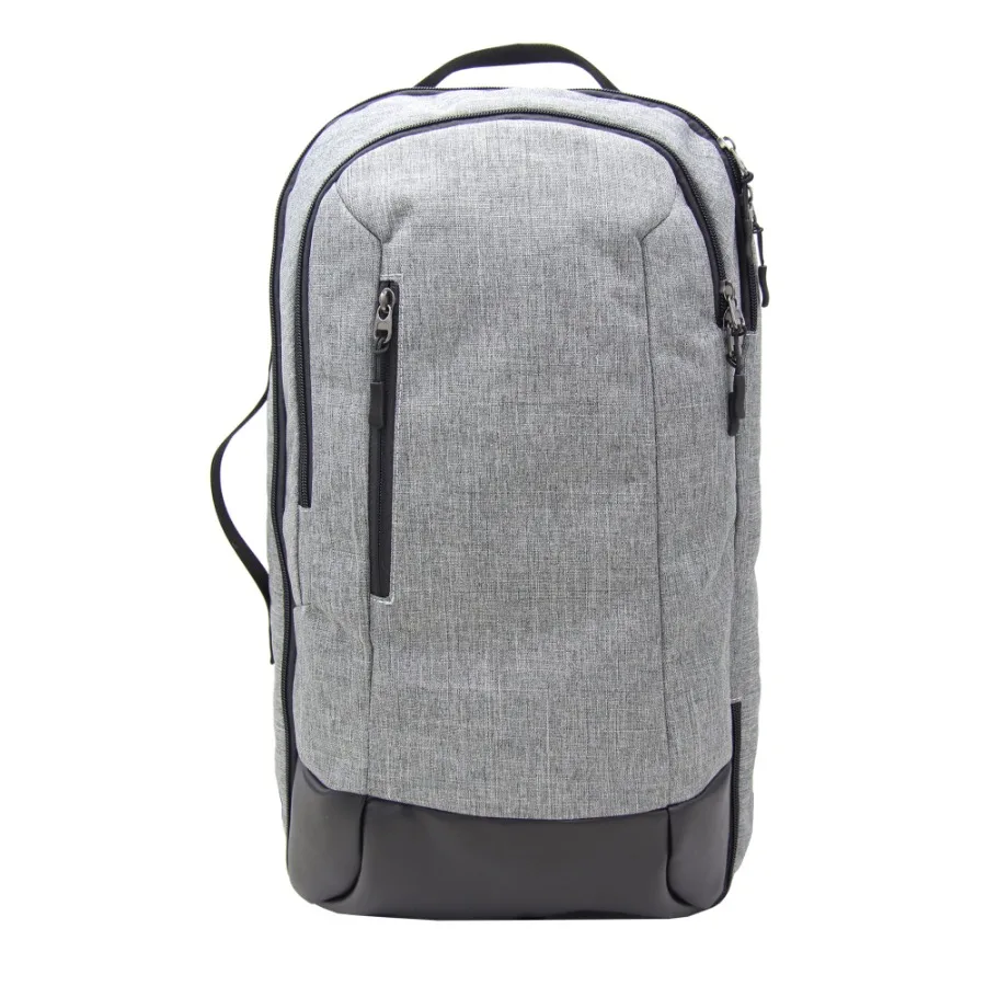 

20" Convertible Travel Backpack with Multi Pockets and Trolley Sleeve Gray